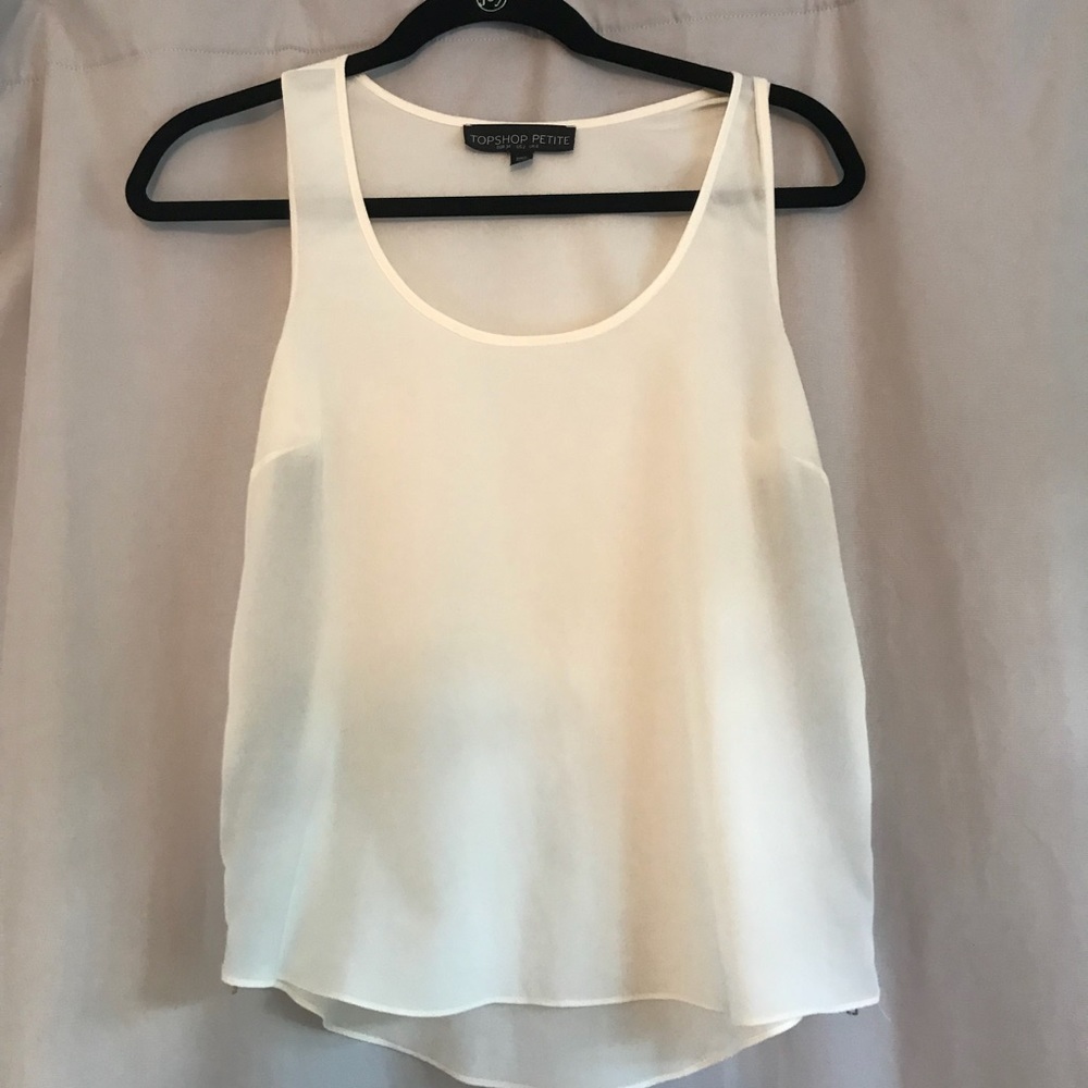 Silk Topshop Zipper Top!
